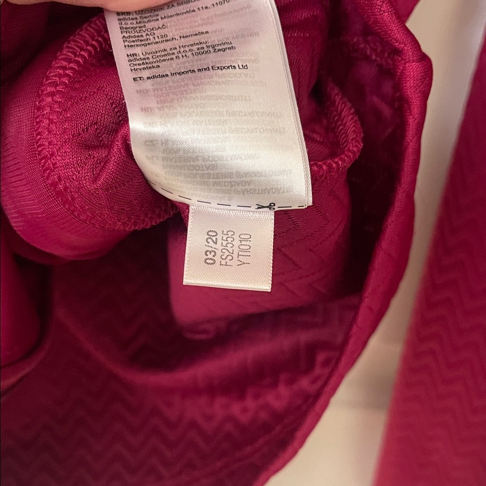 adidas Women's Burgundy Ski Jacket - Picture 9 of 13